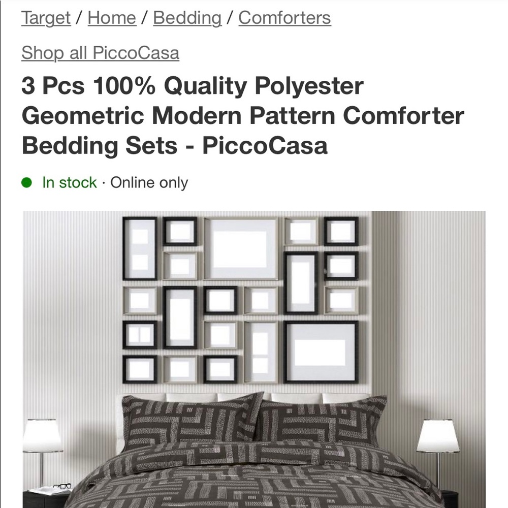 Target Comforter and 2 Shams